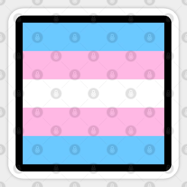 Transgender Flag Sticker by Mey Designs